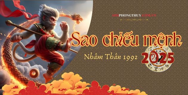 Sao Chiếu Mệnh Tuổi Nhâm Thân 1992 Năm 2025: Nam Kế Đô, Nữ Thái Dương